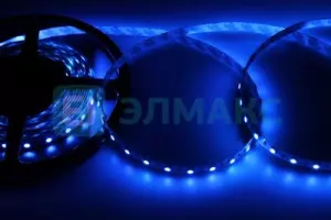 LED лента открытая, 10мм, IP23, SMD 5050, 60 LED/m, 12V, синяя (катушка 5 метров)