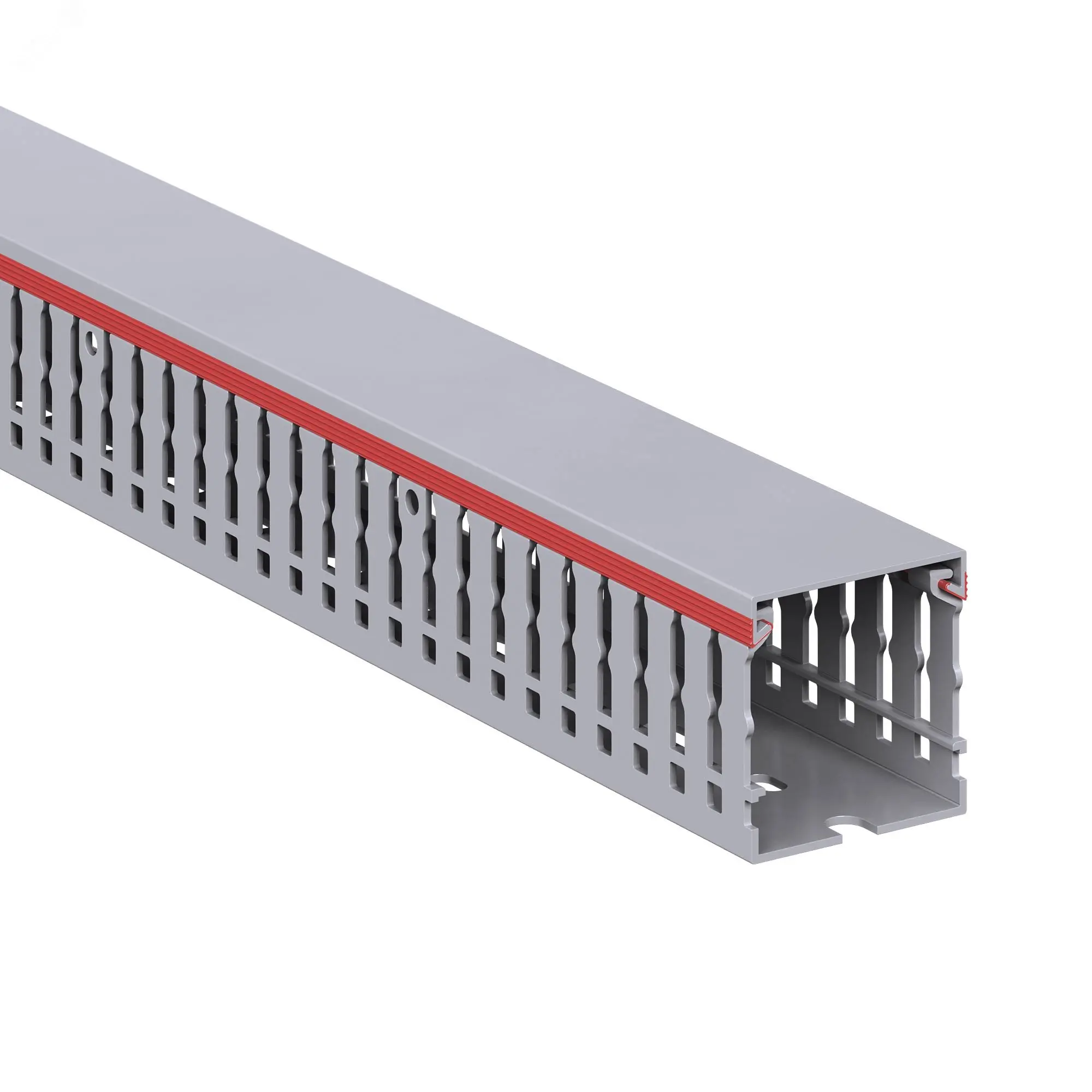 ЭЛМАКС - Короб перфорированный, серый RL6 40х40 элмакс, электротехника, кабель, светотехника, elmax.pro