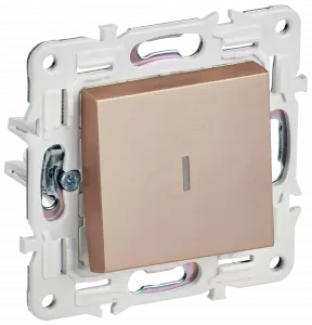 ЭЛМАКС - SKANDY Выключ. 1-кл. прох. с инд. 10А SK-V08Sa песоч. IEK элмакс, электротехника, кабель, светотехника, elmax.pro
