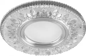 ЭЛМАКС - Светильник потолочный встраиваемый со светодиодной подсветкой 15LED*2835 SMD 4000K, MR16 50W G5.3, б элмакс, электротехника, кабель, светотехника, elmax.pro