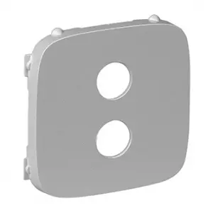 ЭЛМАКС - Valena ALLURE.Лицевая панель для аудиорозетки "банан" одиночной.Алюминий элмакс, электротехника, кабель, светотехника, elmax.pro