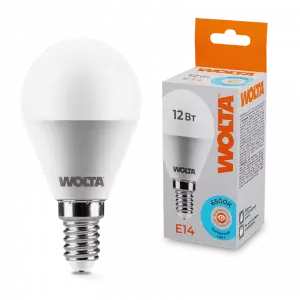 ЭЛМАКС - Светодиодная лампа WOLTA 25W45GL12E14 12Вт 6500K Е14 элмакс, электротехника, кабель, светотехника, elmax.pro