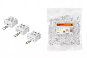 ЭЛМАКС - Клемма пружинная соединительная КСПз3-L+N+PE, 16 A, с заземлением под винт TDM элмакс, электротехника, кабель, светотехника, elmax.pro