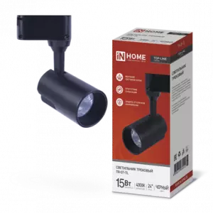 ЭЛМАКС - Светильник трековый светодиодный TR-07-TL 15Вт 4000К 1500Лм IP40 24 градуса черный серии TOP-LINE IN элмакс, электротехника, кабель, светотехника, elmax.pro