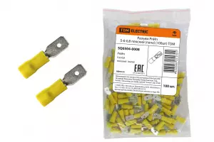 ЭЛМАКС - Разъем РпИп 5-6-0,8 плоский (папа) (100шт) TDM элмакс, электротехника, кабель, светотехника, elmax.pro