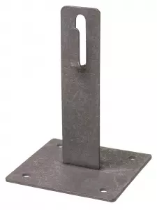 Держатель для плос.кровли для прута Ø6-10 мм, стал. крюк, осн. 100х100 мм, в. 100 мм, гор. цинк. TDM