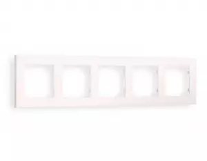 ЭЛМАКС - Рамка ALFA Techno (Жемчуг) 5-ая AF220205 элмакс, электротехника, кабель, светотехника, elmax.pro