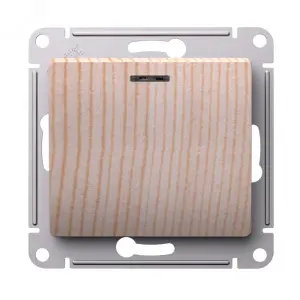 ЭЛМАКС - GLOSSA 1-клавишный ВЫКЛЮЧАТЕЛЬ с подсветкой, сх.1а, 10АХ, механизм, СОСНА элмакс, электротехника, кабель, светотехника, elmax.pro