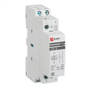 ЭЛМАКС - Контактор модульный КМ 16А 2NО (1 мод.) EKF элмакс, электротехника, кабель, светотехника, elmax.pro