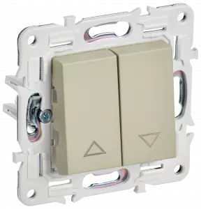 ЭЛМАКС - SKANDY Выключ. жалюзи 10А SK-V12B беж. IEK элмакс, электротехника, кабель, светотехника, elmax.pro