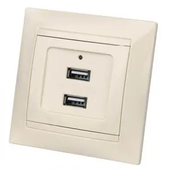 ЭЛМАКС - Розетка 2USB порт 2,1А 5В сл. кость "Лама" TDM элмакс, электротехника, кабель, светотехника, elmax.pro