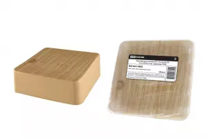 ЭЛМАКС - Коробка распаячная КР 75х75х28 ОП сосна IP40, инд. штрихкод TDM элмакс, электротехника, кабель, светотехника, elmax.pro