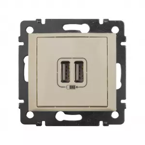 ЭЛМАКС - 2-pозетка USB СЛНК VLN элмакс, электротехника, кабель, светотехника, elmax.pro