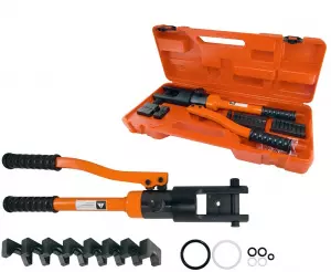 Пресс клещи гидравлические ПГРс-70 с набором матриц (4-70 мм2), 9 штук, МастерЭлектрик TDM