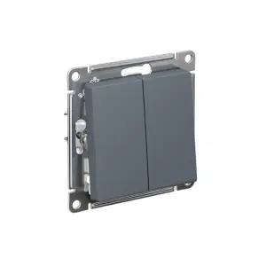 ЭЛМАКС - ATLASDESIGN 2-клавишный ПЕРЕКЛЮЧАТЕЛЬ, сх.6/2, 10АХ, механизм, ГРИФЕЛЬ элмакс, электротехника, кабель, светотехника, elmax.pro