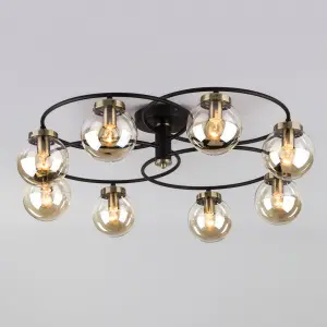 ЭЛМАКС - Потолочная люстра в стиле лофт 70104/8 черный элмакс, электротехника, кабель, светотехника, elmax.pro