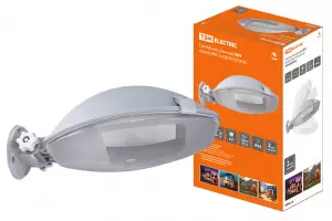 ЭЛМАКС - Светильник уличный ЛНУ серый, IP65, 1х100 Вт, Е27 TDM элмакс, электротехника, кабель, светотехника, elmax.pro