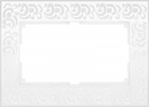 ЭЛМАКС - W0082301/ Рамка для двойной розетки Flock (белый) элмакс, электротехника, кабель, светотехника, elmax.pro