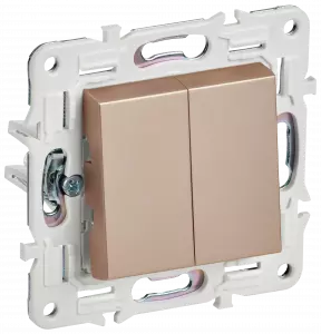 ЭЛМАКС - SKANDY Выключ. 2-кл. прох. 10А SK-V05Sa песоч. IEK элмакс, электротехника, кабель, светотехника, elmax.pro