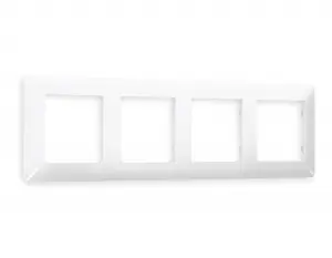 ЭЛМАКС - Рамка ALFA Line (Белый глянец) 4-ая AF110104 элмакс, электротехника, кабель, светотехника, elmax.pro