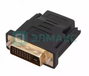 ЭЛМАКС - ПЕРЕХОДНИК шт. DVI - гн. HDMI GOLD REXANT элмакс, электротехника, кабель, светотехника, elmax.pro