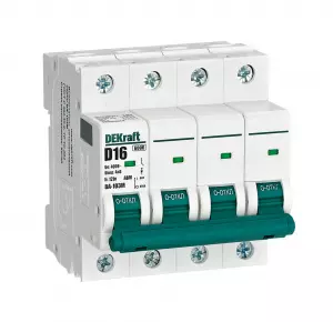 Авт. выкл. без теплозащиты 4P 16А х-ка D 6кА ВА-103M