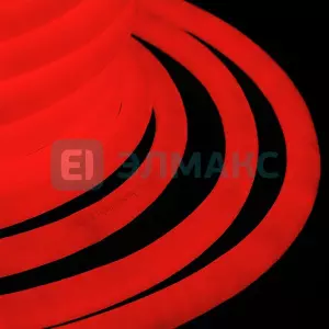 ЭЛМАКС - Гибкий Неон LED 360 (круглый) - красный, бухта 50м элмакс, электротехника, кабель, светотехника, elmax.pro