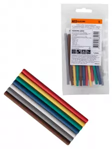 ЭЛМАКС - Набор трубок термоусаживаемых, клеевых ТТкНГ(3:1) "Полицвет 3,2/1,0 TDM" элмакс, электротехника, кабель, светотехника, elmax.pro