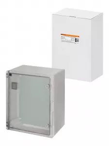 ЭЛМАКС - Бокс пластиковый ЩМП-0-10, прозр. крышка, ABS, IP65, от -45 до +75 °С, навесной, (500x350x220) TDM элмакс, электротехника, кабель, светотехника, elmax.pro