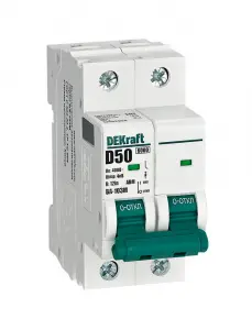 Авт. выкл. без теплозащиты 2P 50А х-ка D 6кА ВА-103M