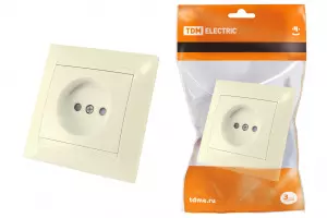 ЭЛМАКС - Розетка 2П 10А 250В с защ. шт. сл. кость "Лама" TDM элмакс, электротехника, кабель, светотехника, elmax.pro