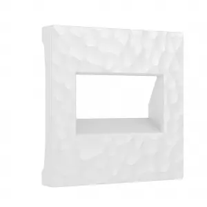 W1291101/ Накладка для двойной розетки Еthernet RJ-45 (hammer белый)