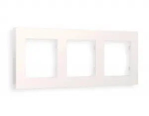 ЭЛМАКС - Рамка ALFA Techno (Жемчуг) 3-ая AF220203 элмакс, электротехника, кабель, светотехника, elmax.pro