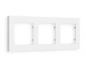 ЭЛМАКС - Рамка ALFA Techno (Белый матовый) 3-ая AF220123 элмакс, электротехника, кабель, светотехника, elmax.pro