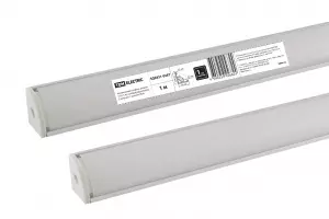 ЭЛМАКС - Алюминиевый профиль угловой 1616 (1 м), матовый рассеиватель, 2 заглушки, 2 крепежа TDM элмакс, электротехника, кабель, светотехника, elmax.pro