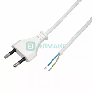 ЭЛМАКС - Шнур сетевой 1.8М без розетки белый REXANT элмакс, электротехника, кабель, светотехника, elmax.pro