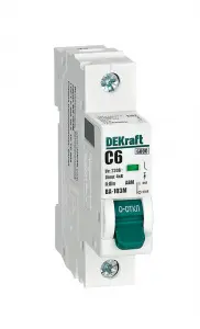 Авт. выкл. без теплозащиты 1P 6А х-ка C 6кА ВА-103M Авт. выкл. без теплозащиты 1P 6А х-ка C 6кА ВА-103M