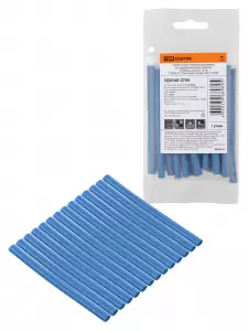 ЭЛМАКС - Набор трубок термоусаживаемых, клеевых "Моноцвет, синий 4,8/1,5 TDM" элмакс, электротехника, кабель, светотехника, elmax.pro