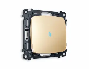 ЭЛМАКС - Комплект механизма 1-клавишного проходного выключателя с подсветкой 10000K (голубой свет) OMEGA MO60 элмакс, электротехника, кабель, светотехника, elmax.pro