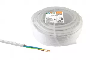 Провод ПВСмб 3х1 (100м), белый Народный