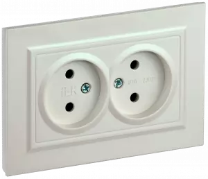 ЭЛМАКС - BRITE Роз. 2-я без з/к/ш 10А в сб. РС12-2-БрЖ жемч. IEK элмакс, электротехника, кабель, светотехника, elmax.pro