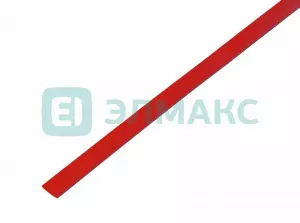 6. 0 / 3. 0 мм 1м термоусадка красная REXANT