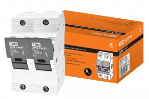 ЭЛМАКС - Держатель плавких вставок ДПВ 14х51 2П TDM элмакс, электротехника, кабель, светотехника, elmax.pro