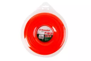 ЭЛМАКС - Леска триммерная HAMMER 216-116 TL ROUND 3.3мм*46м круглая, цвет - красный, + нож (10) элмакс, электротехника, кабель, светотехника, elmax.pro