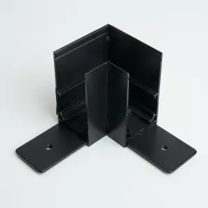 ЭЛМАКС - Соединитель угловой для низковольтного накладного шинопровода, черный, LD2001 элмакс, электротехника, кабель, светотехника, elmax.pro