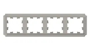 ЭЛМАКС - ATLASDESIGN ANTIQUE 4-постовая РАМКА, универсальная, ШАМПАНЬ элмакс, электротехника, кабель, светотехника, elmax.pro