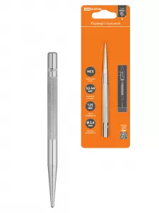 ЭЛМАКС - Кернер Ø2,4 мм, длина 125 мм, высокоуглеродистая сталь, блистер "Гранит" TDM элмакс, электротехника, кабель, светотехника, elmax.pro