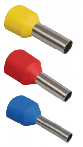 Наконечник-гильза Е10-12 10мм2 с изолированным фланцем (слонов. кость) (100 шт) ИЭК