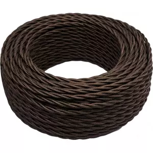 ЭЛМАКС - Ретро провод 3х2.5 коричневый(50м) элмакс, электротехника, кабель, светотехника, elmax.pro