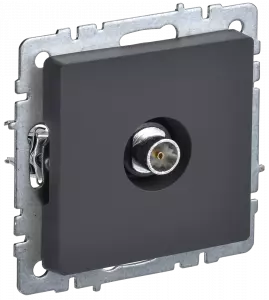 ЭЛМАКС - BRITE Роз. TV оконечная РТВ11-0-БрГ граф. IEK элмакс, электротехника, кабель, светотехника, elmax.pro